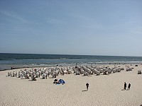 Strandkörbe am Strand von Sellin
