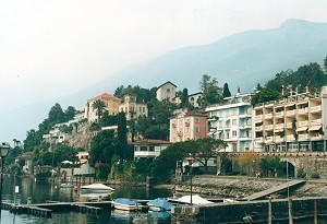 Hafen in Ascona im Schweizer Tessin