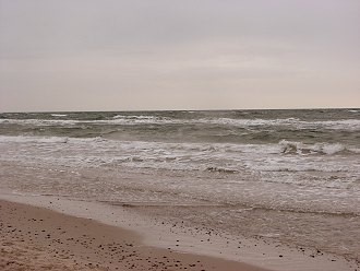 Strand an der Nordsee im Badeort Bredene