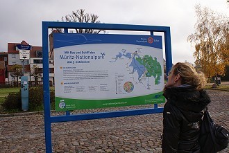 Übersichtstafel des Müritz-Nationalpark 2013