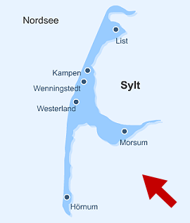 Karte von Sylt